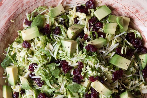 detox salad shaved brussels sprouts